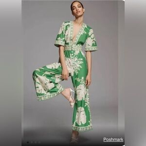 Farm Rio Monstera Wide-Leg Jumpsuit